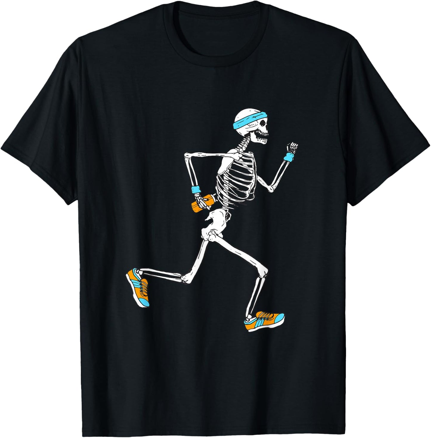 Running Skeleton Funny T-Shirt - T-Shirt | Black