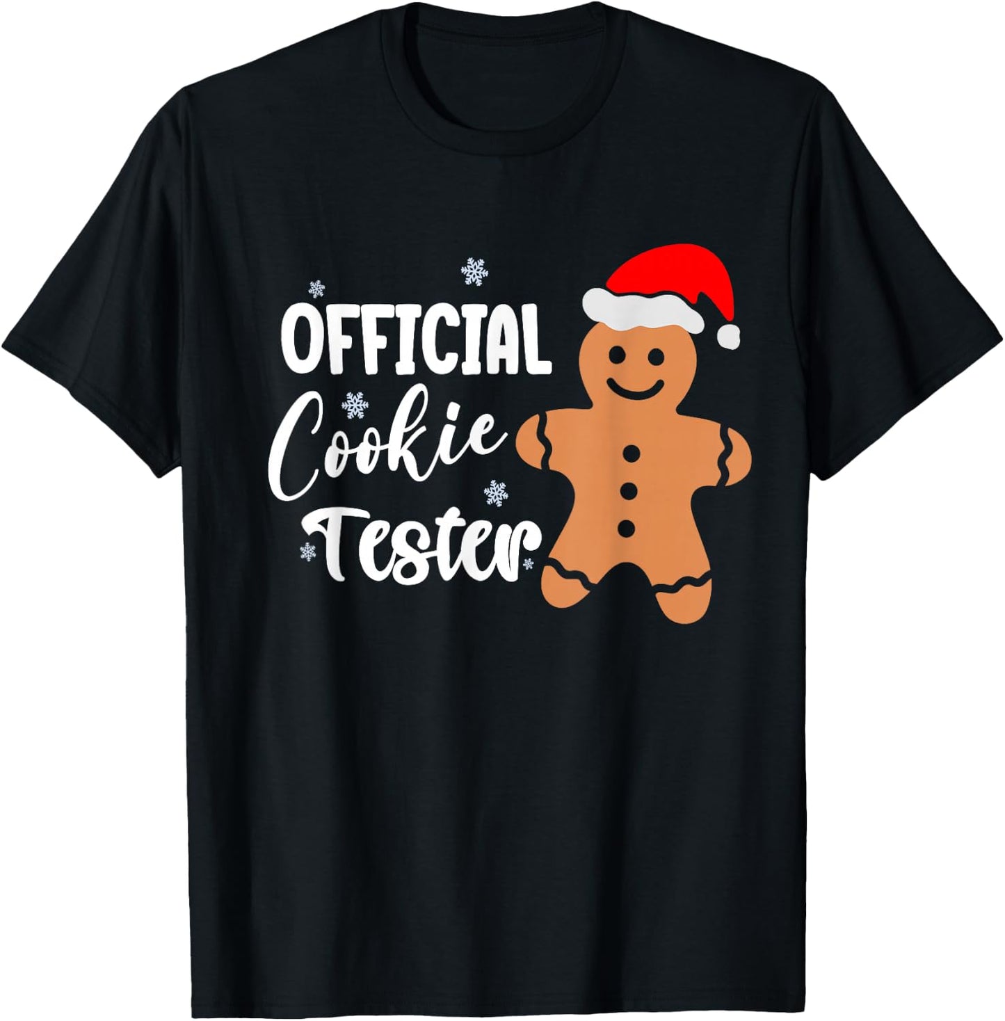 Official Cookie Tester - Christmas baking Men Women Children T-Shirt - T-Shirt | Black