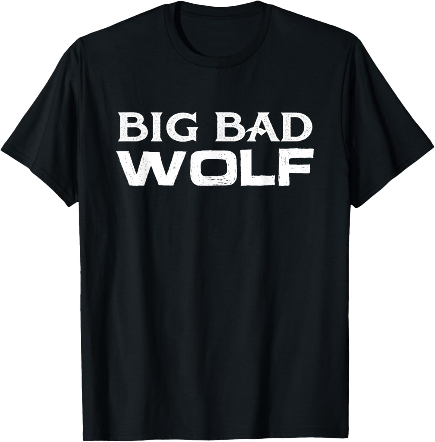 Big Bad And Wolf Wolves Werewolf Lover Cute Gift T-Shirt - T-Shirt | Black