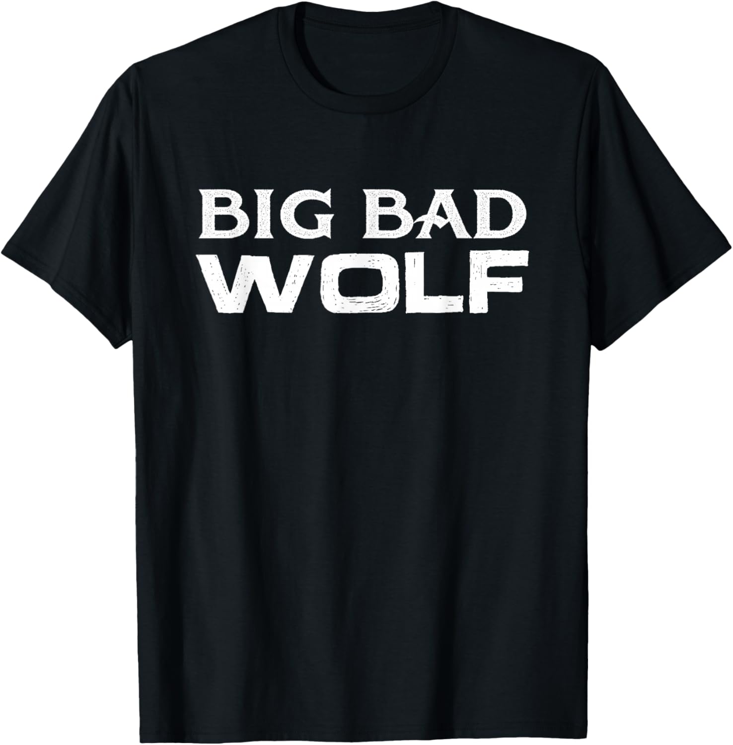 Big Bad And Wolf Wolves Werewolf Lover Cute Gift T-Shirt - T-Shirt | Black