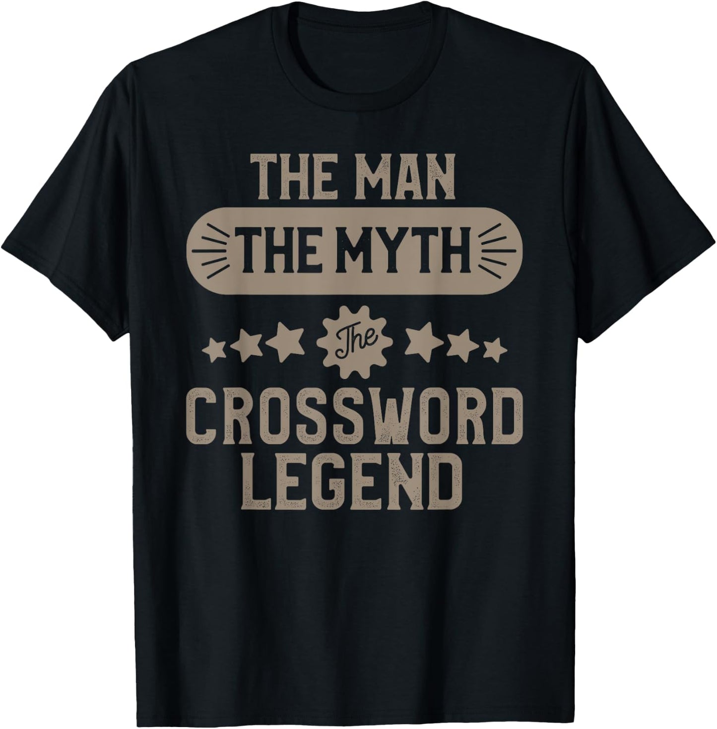 Crossword Puzzle English Puzzle Lover Gift T-Shirt - T-Shirt | Black
