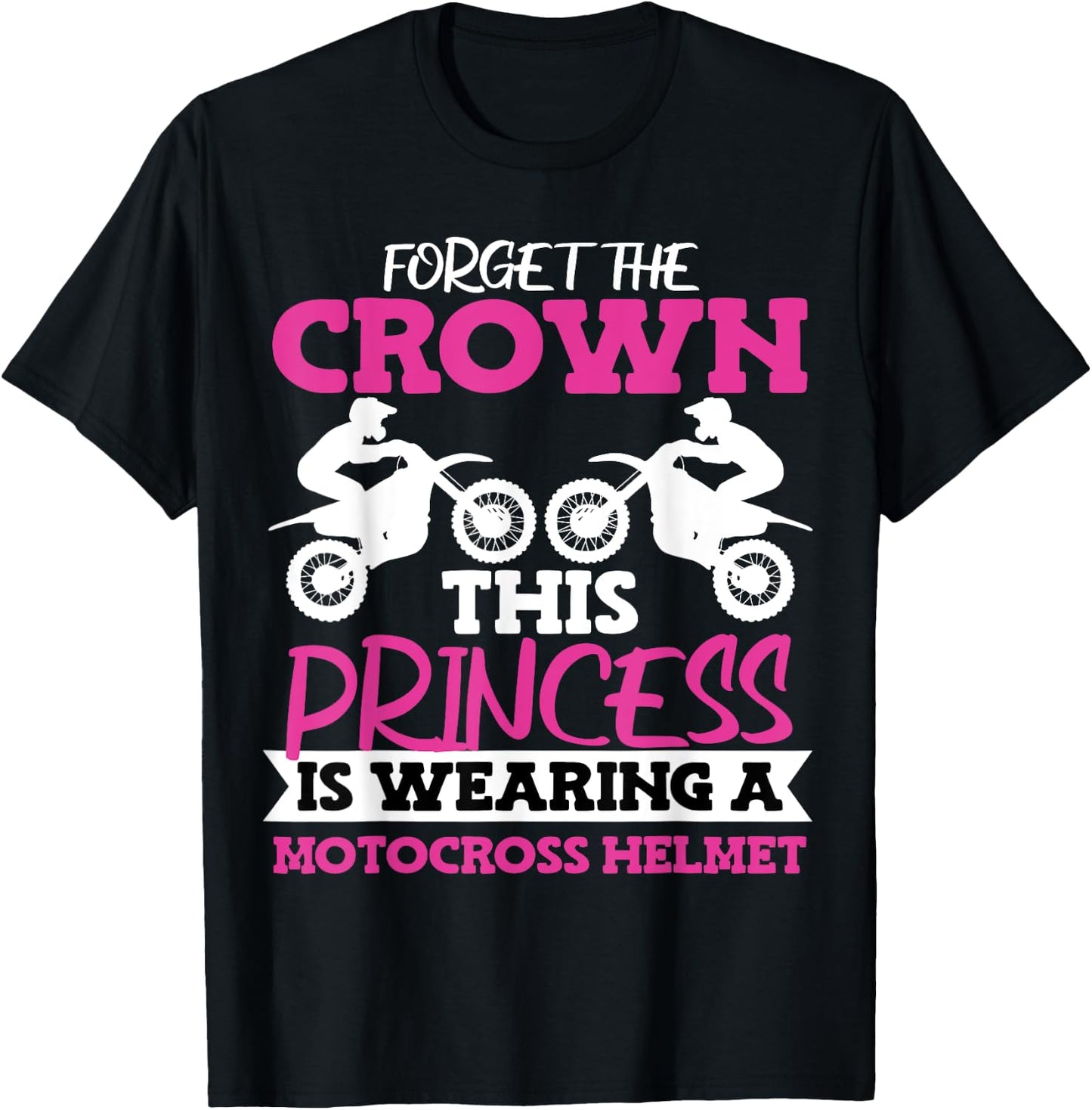 Motocross Dirt Bike Girl T-Shirt - T-Shirt | Black