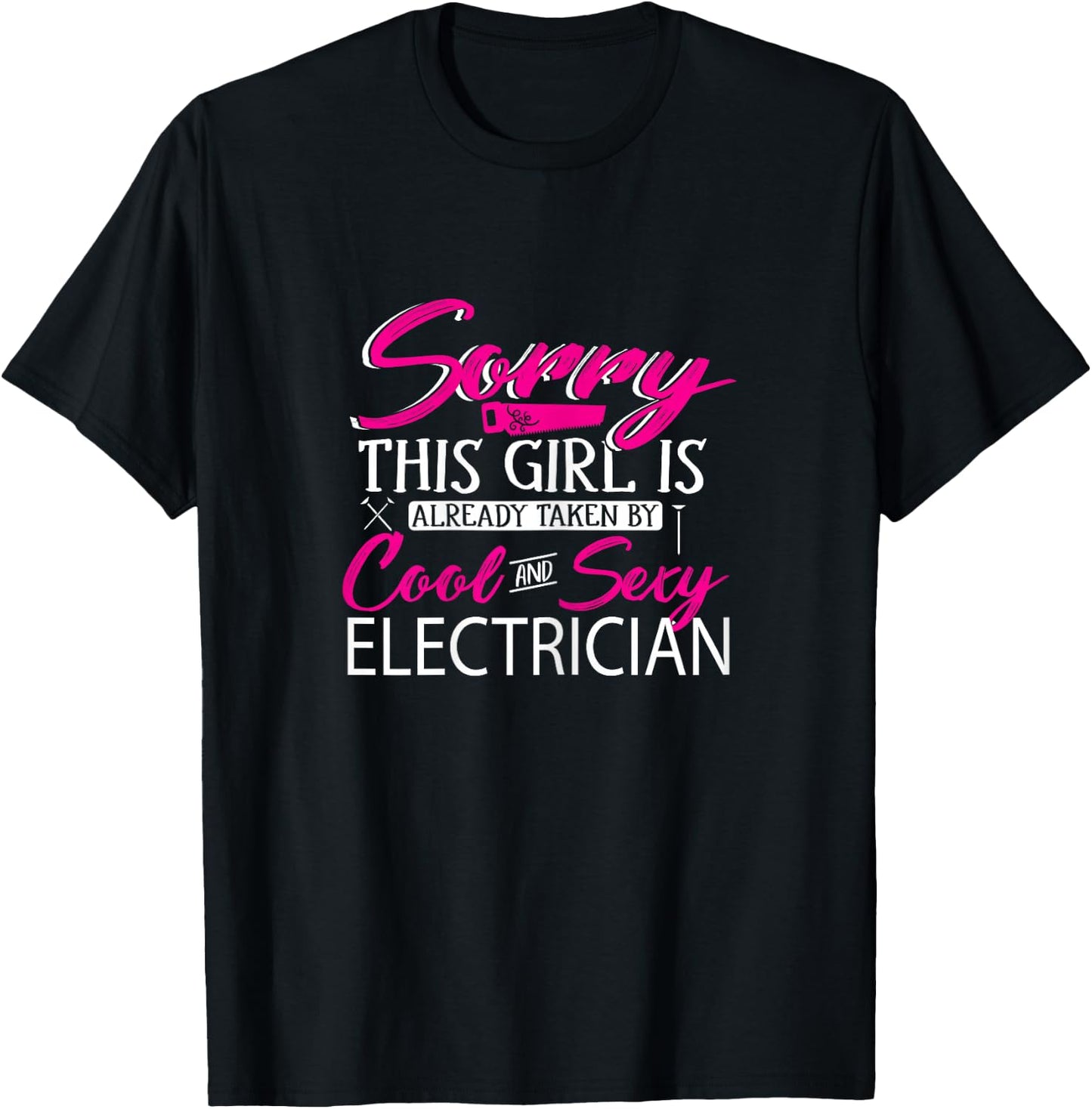 Electrician Girlfriend This Girl Is Takt T-Shirt - T-Shirt | Black
