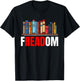 Frea-dom Anti Ban Books I Read Banned Books Freedom Book T-Shirt - T-Shirt | Black
