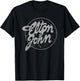 Elton John Official Vintage Tour Logo T-Shirt - T-Shirt | Black