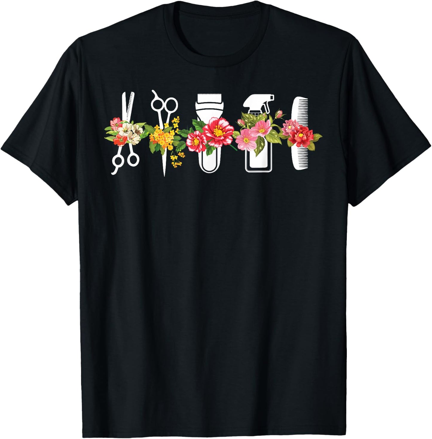 Funny Hair Stylist Tools Gift Hairdresser Women Barber Shop T-Shirt - T-Shirt | Black