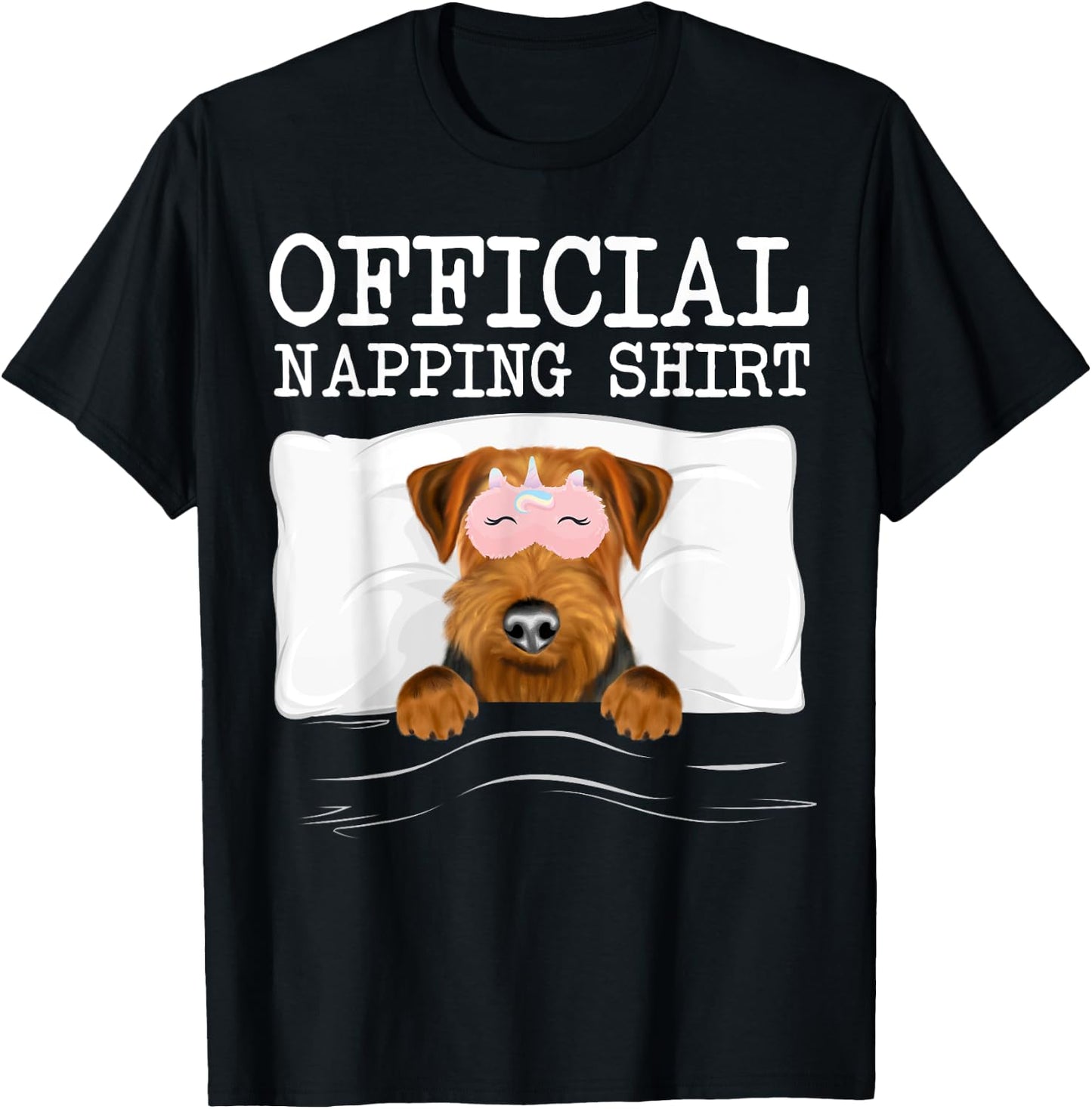 Official Napping Sleeping Welsh Terrier T-Shirt - T-Shirt | Black