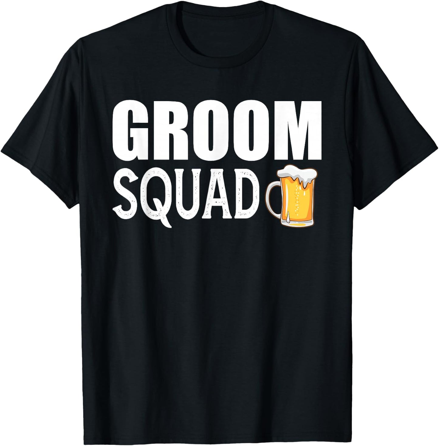 Groom Squad Shirt Matching Wedding Bachelor Party Groomsmen T-Shirt - T-Shirt | Black