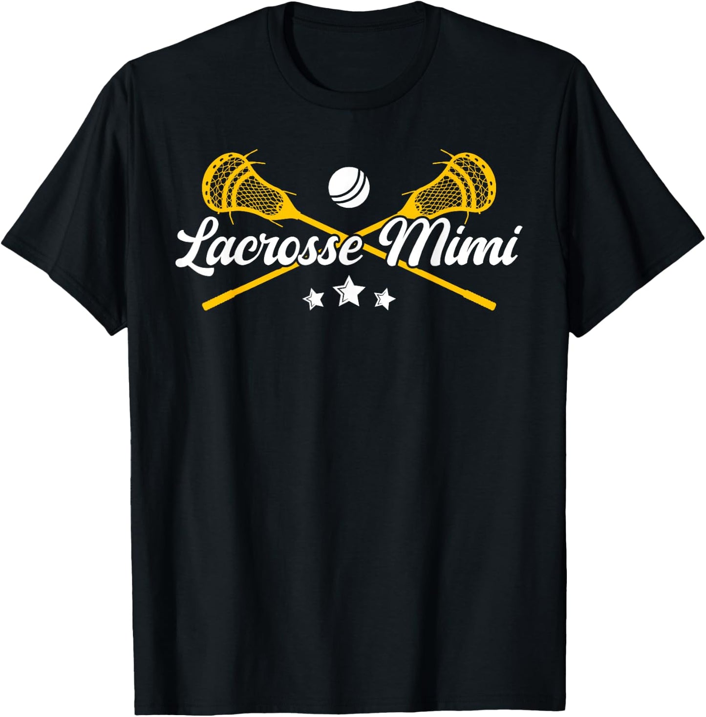 Lacrosse Mimi Proud Mimi Of A Lacrosse Player Mimi T-Shirt - T-Shirt | Black