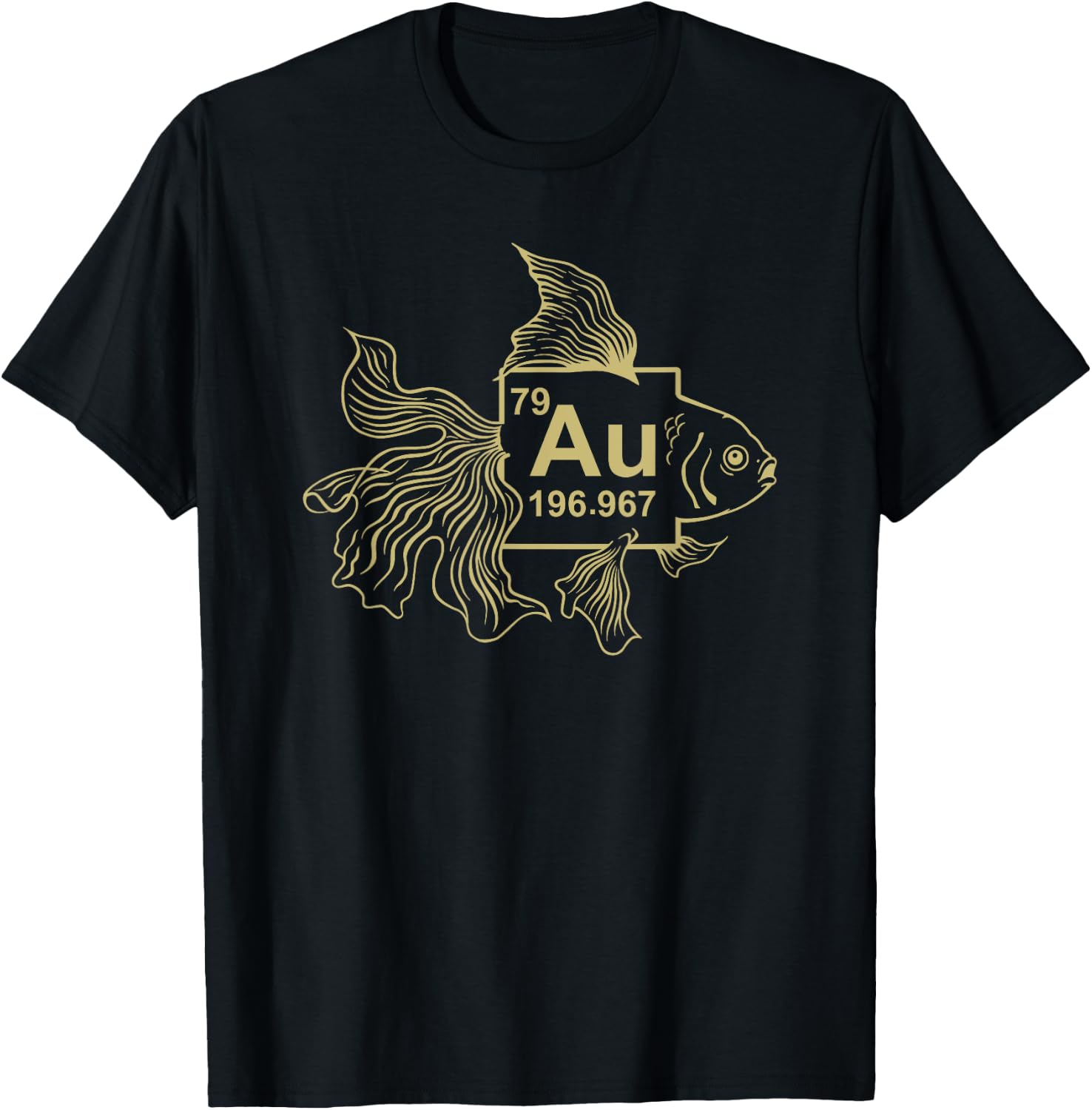 Goldfish Shirt - Gold fish shirt - AU Chemistry Science T-Shirt - T-Shirt | Black