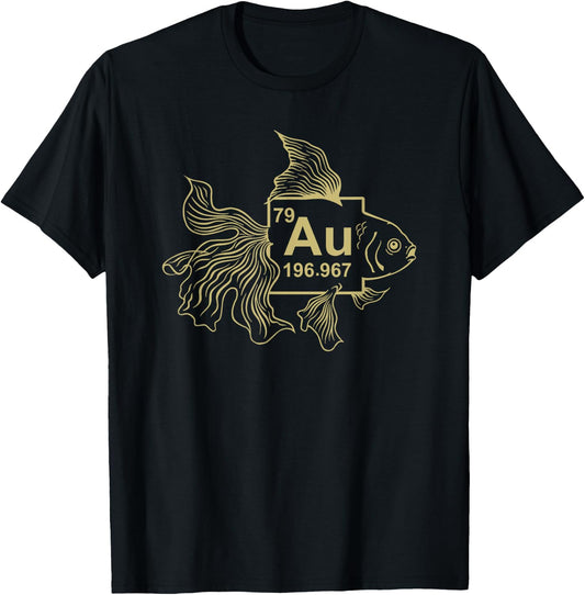 Goldfish Shirt - Gold fish shirt - AU Chemistry Science T-Shirt - T-Shirt | Black