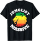 Junglist Massive Drum and Bass Lion T-Shirt - T-Shirt | Black