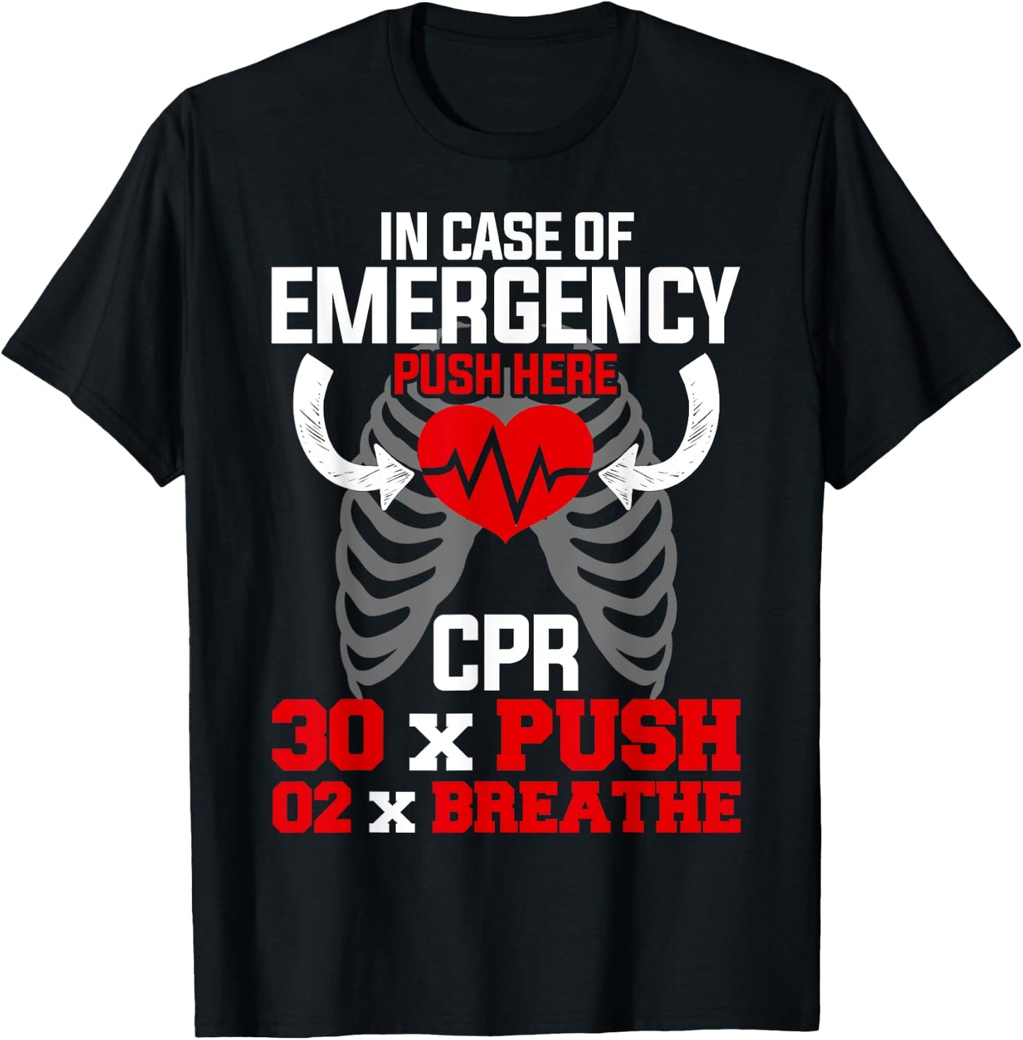 Funny CPR Instructor First Aid for Nurses CPR Instructor T-Shirt - T-Shirt | Black