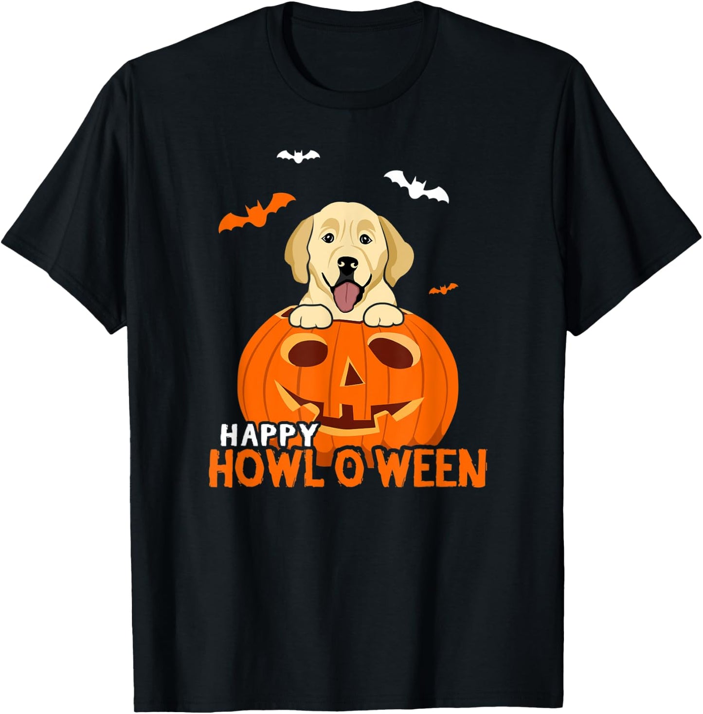 Golden Retriever Halloween Pumpkin Costumes Thanksgiving T-Shirt - T-Shirt | Black
