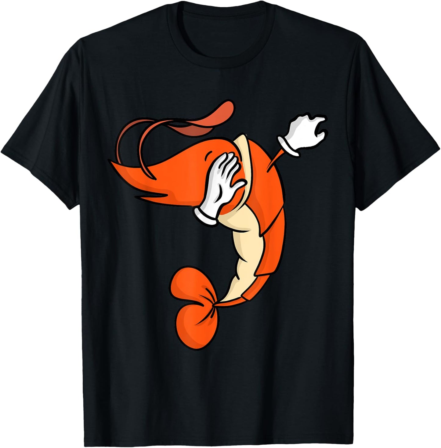 Shrimp Dab Pose Shirt T-Shirt - T-Shirt | Black