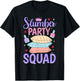 Girls Slumber Party Squad Sleepover Pajama Nails & Make up T-Shirt - T-Shirt | Black