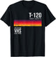 Vintage 80s Video Cassette Tape VHS T-Shirt - T-Shirt | Black