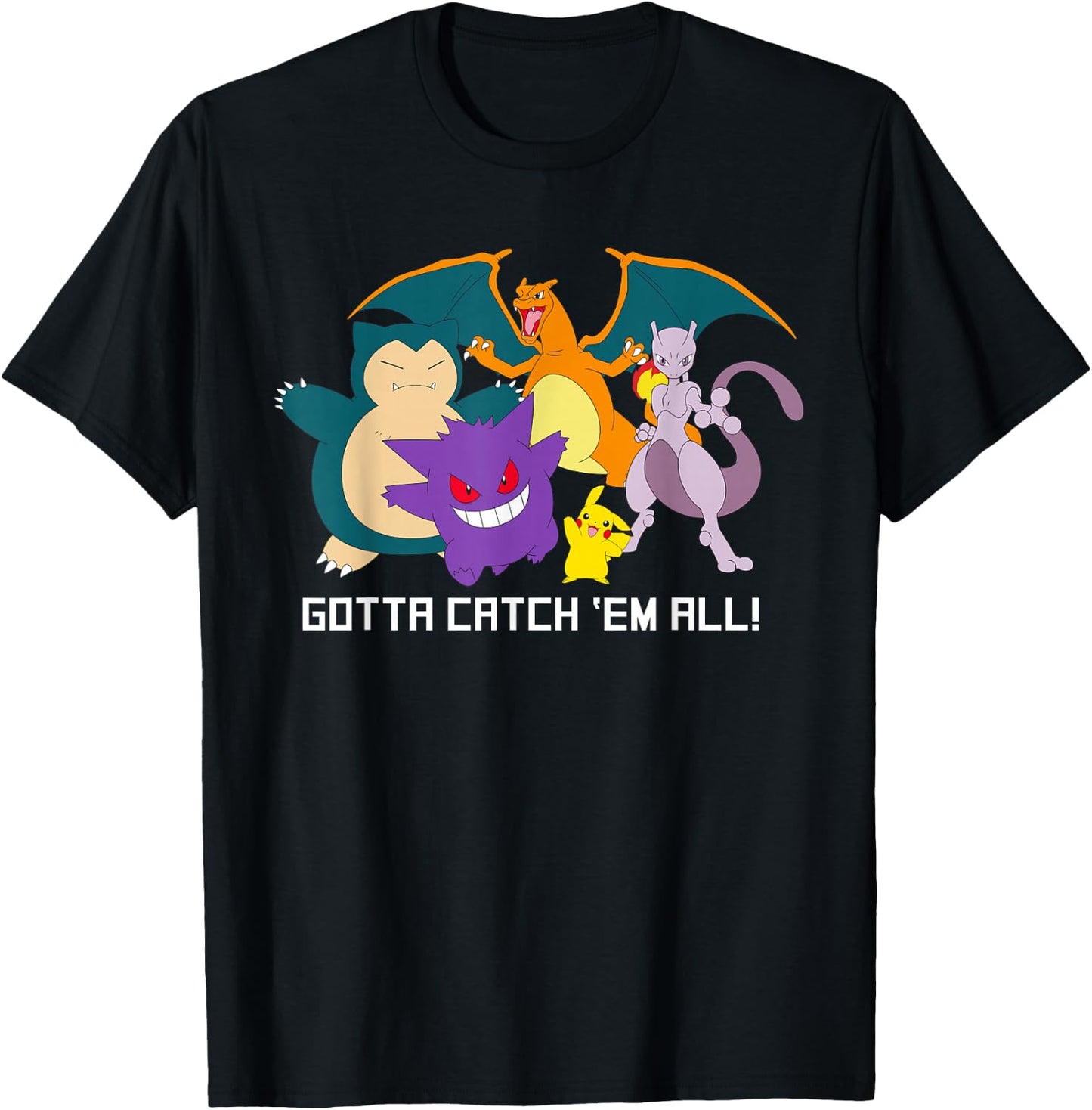 Pokémon - Squad Gotta Catch 'Em All! T-Shirt - T-Shirt | Black