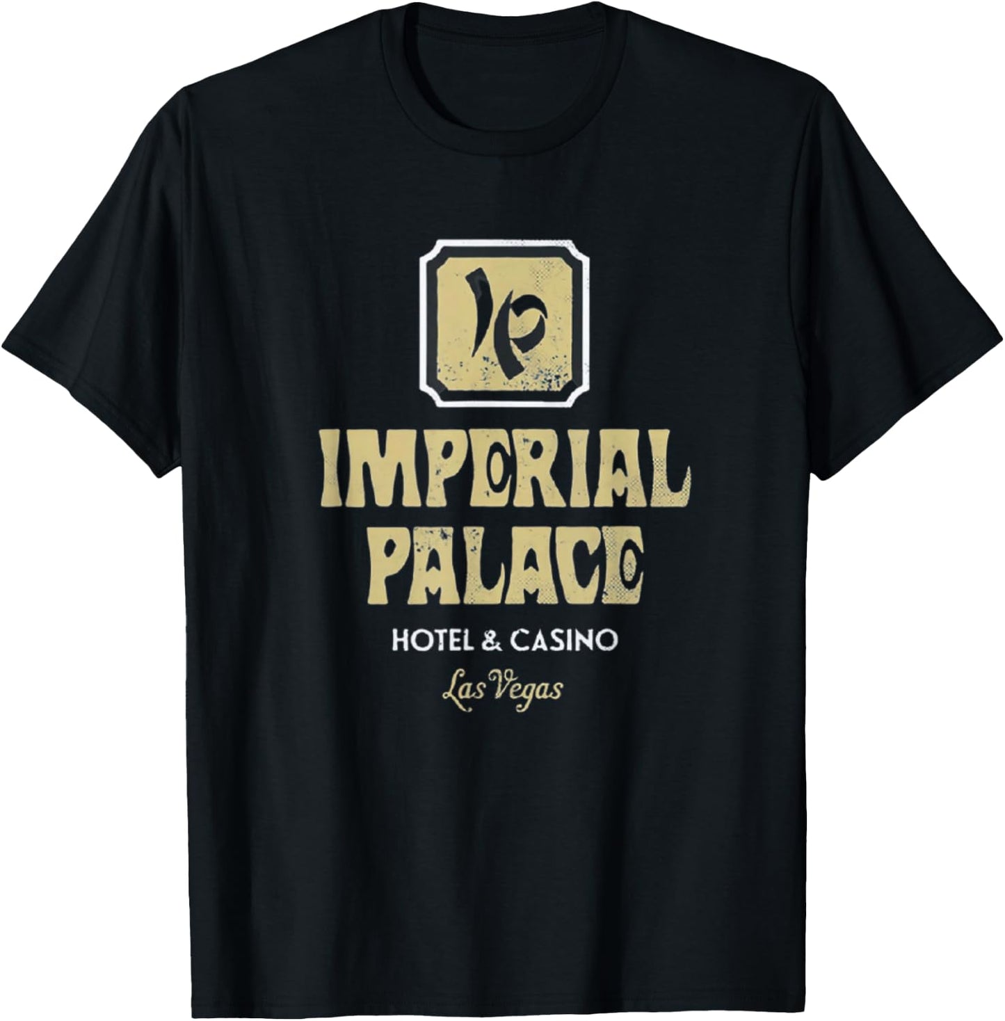 Imperial Palace Hotel Casino Vintage Sign Retro Las Vegas T-Shirt - T-Shirt | Black