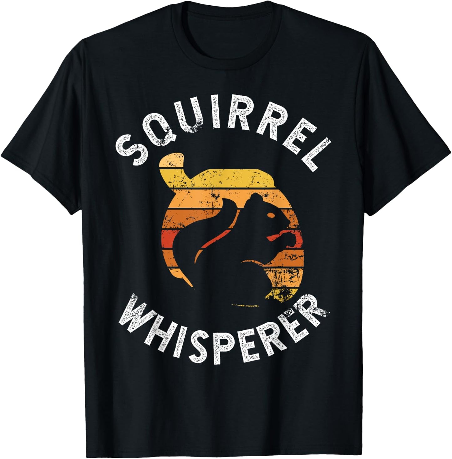 Funny Squirrel Art Women Kids Pet Squirrel Lovers T-Shirt - T-Shirt | Black