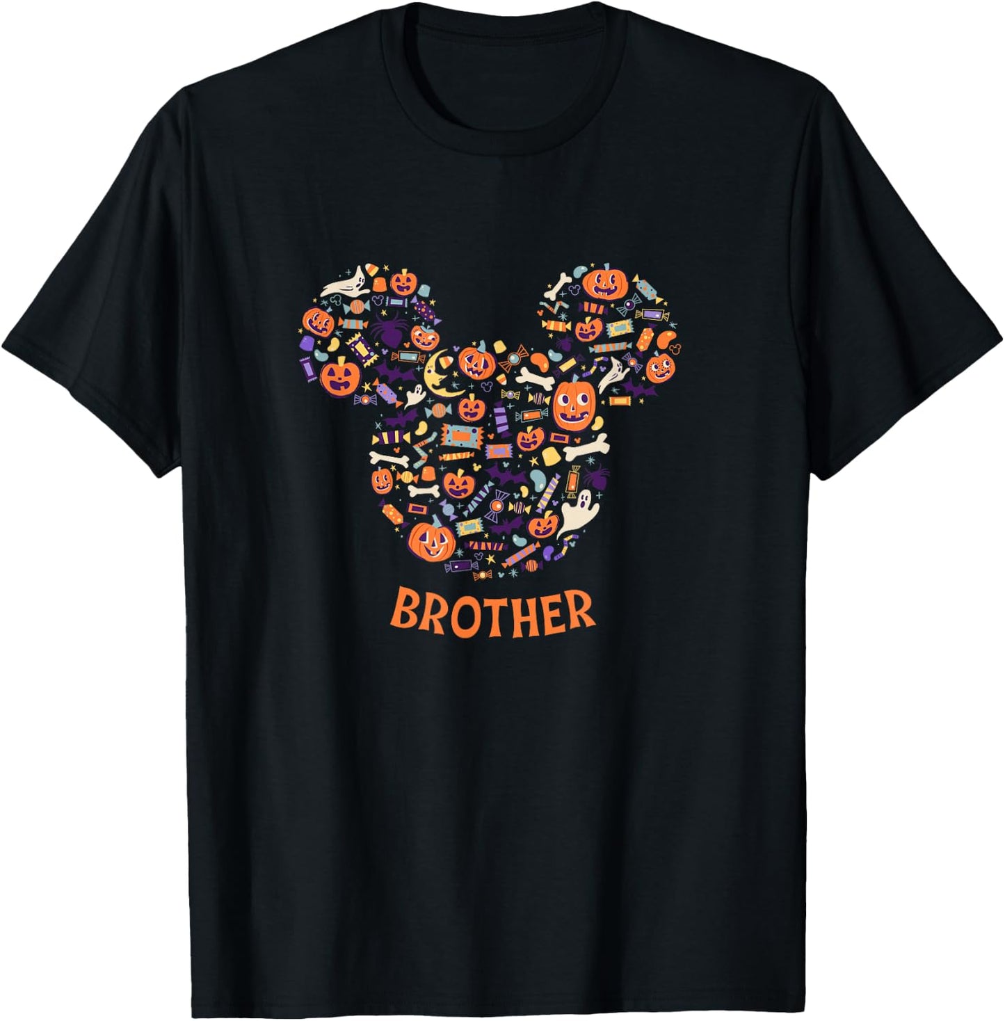 Disney Mickey Mouse Icon Halloween Brother T-Shirt - T-Shirt | Black