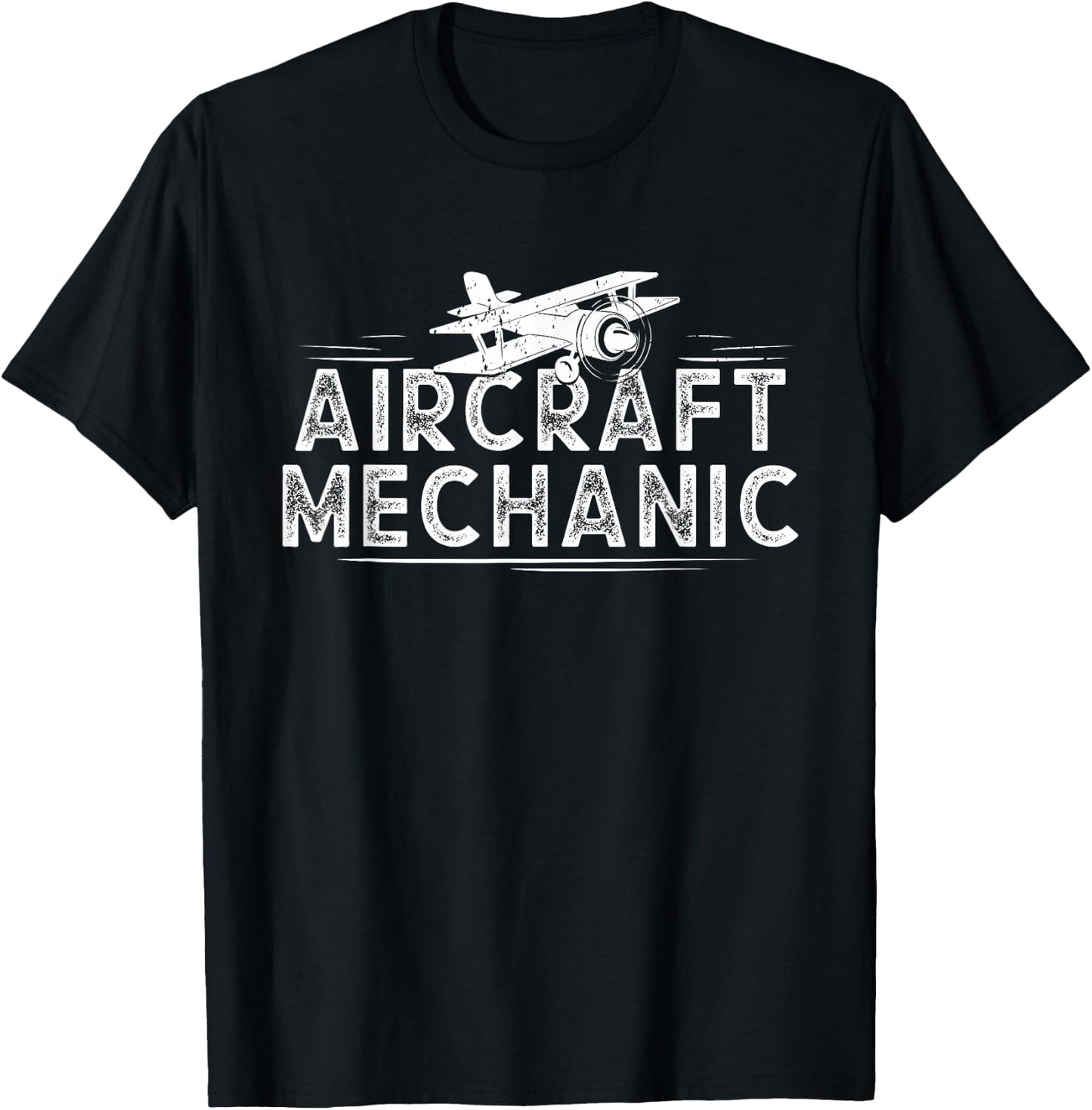 Aircraft Mechanic - Airplane Mechanic Aviation Outfit Gift T-Shirt - T-Shirt | Black