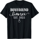 Boyfriend To Fiance 2025 Couples Matching Engagement Wedding T-Shirt - T-Shirt | Black