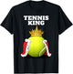 Tennis King | Boys Tennis Player Shirt | Tennis T-Shirt - T-Shirt | Black