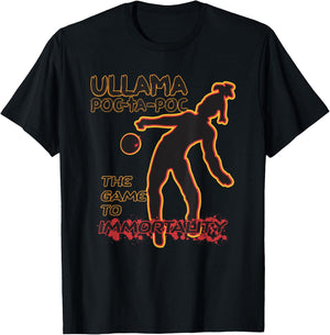 ULLAMA POC-TA-POC Mayan Ballgame T-Shirt - T-Shirt | Black