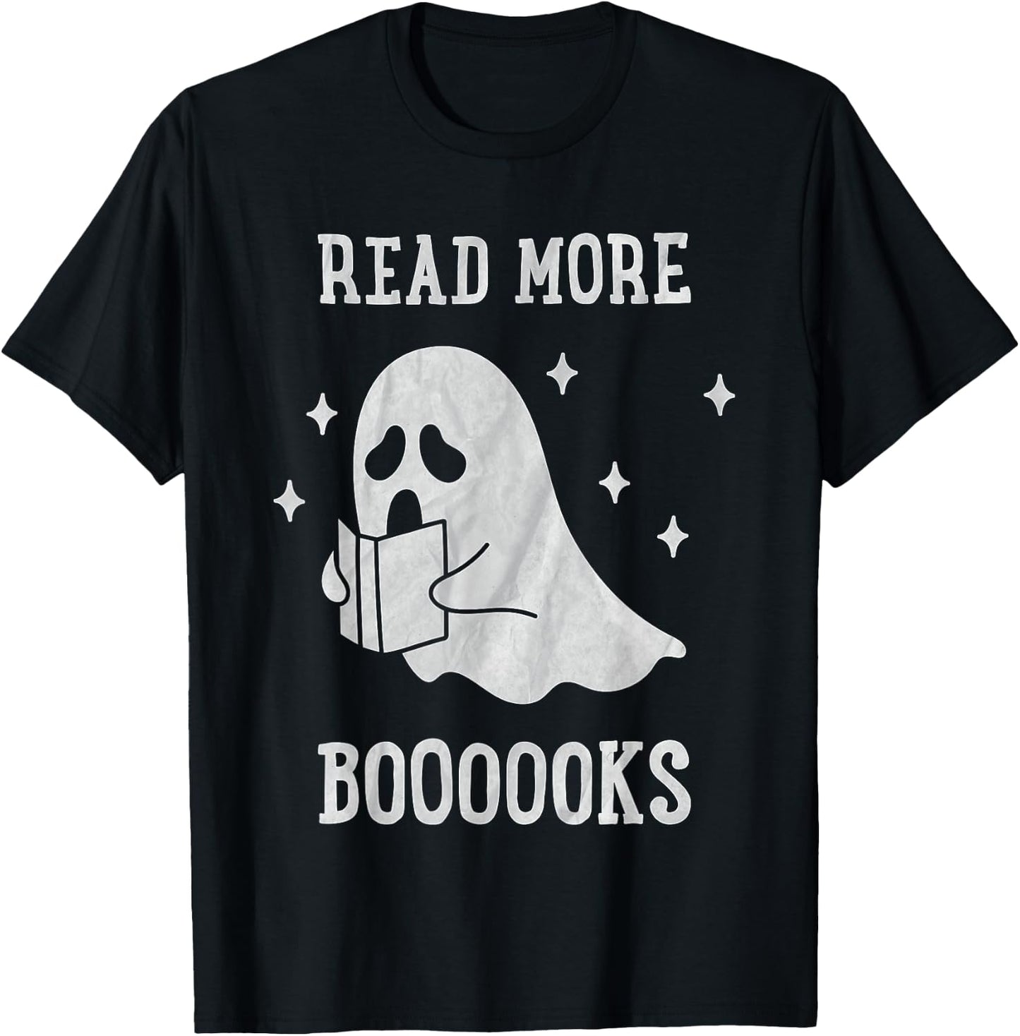Read more boooooks Cute Ghost Read more boooooks Halloween T-Shirt - T-Shirt | Black