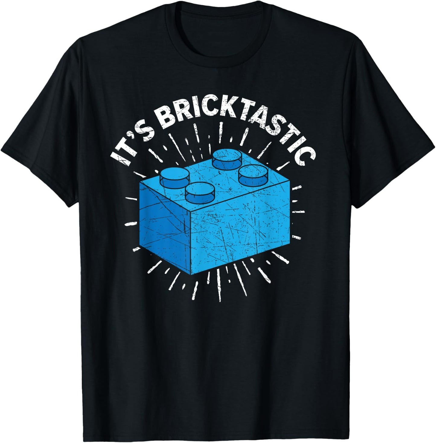 It's Bricktastic Master Builder Bricks Building Blocks T-Shirt - T-Shirt | Black