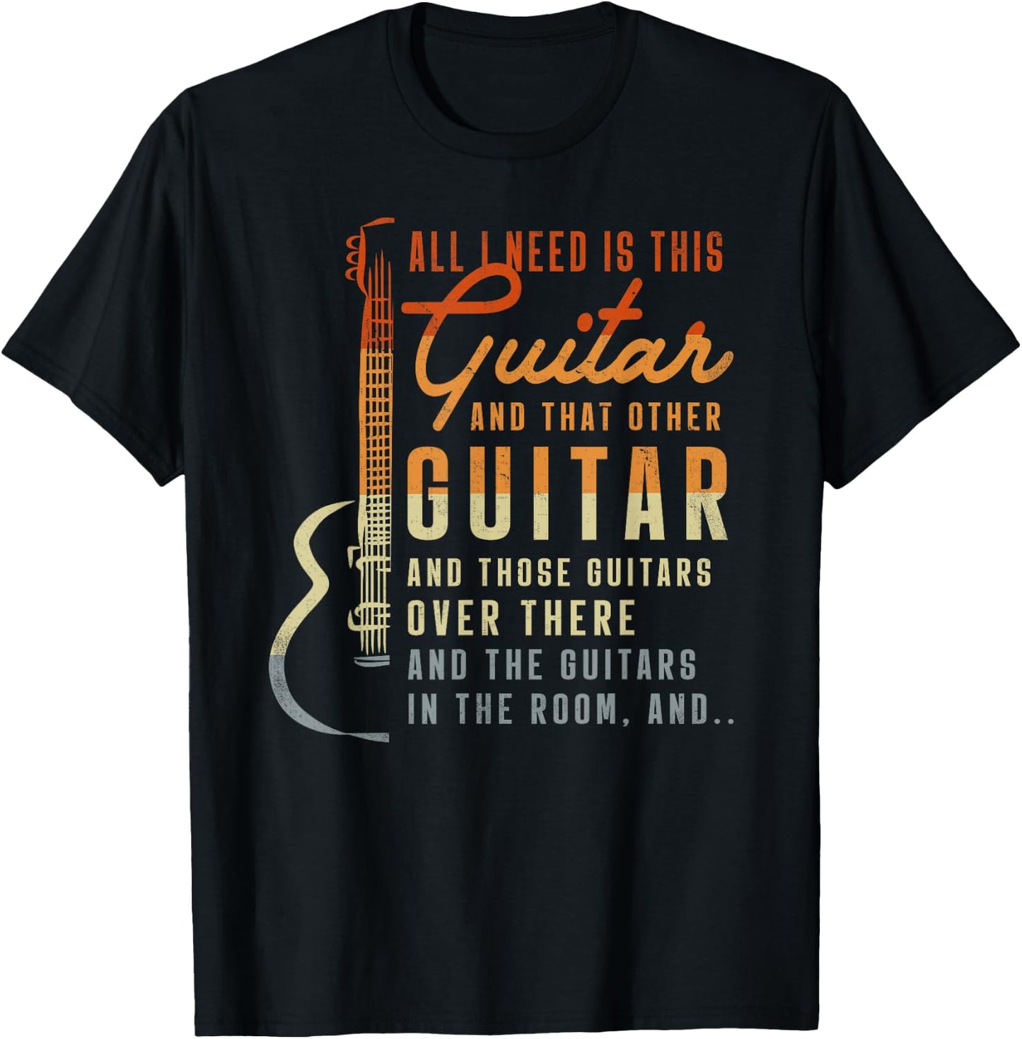 All I Need is This Guitar Player Gifts Guitarist Music Band Small T-Shirt - T-Shirt | Black