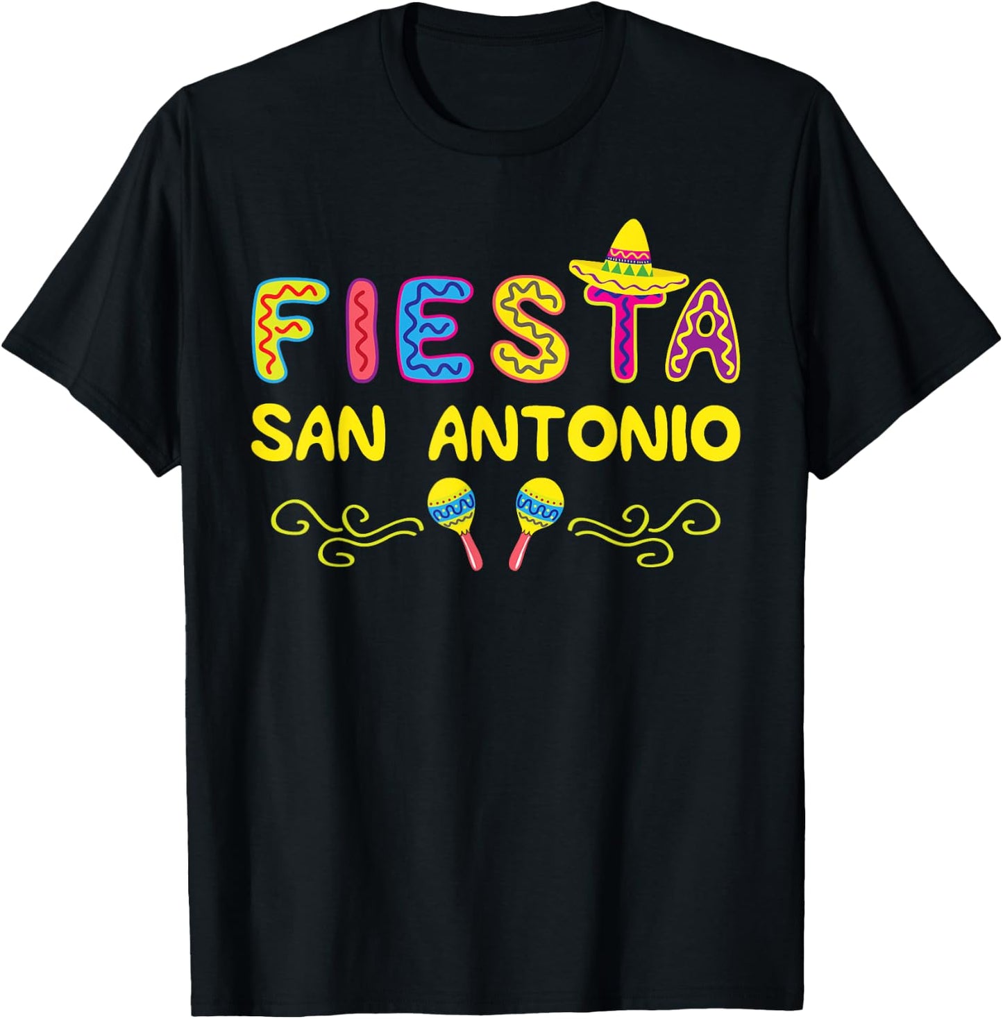 Fiesta San Antonio T-Shirt - T-Shirt | Black