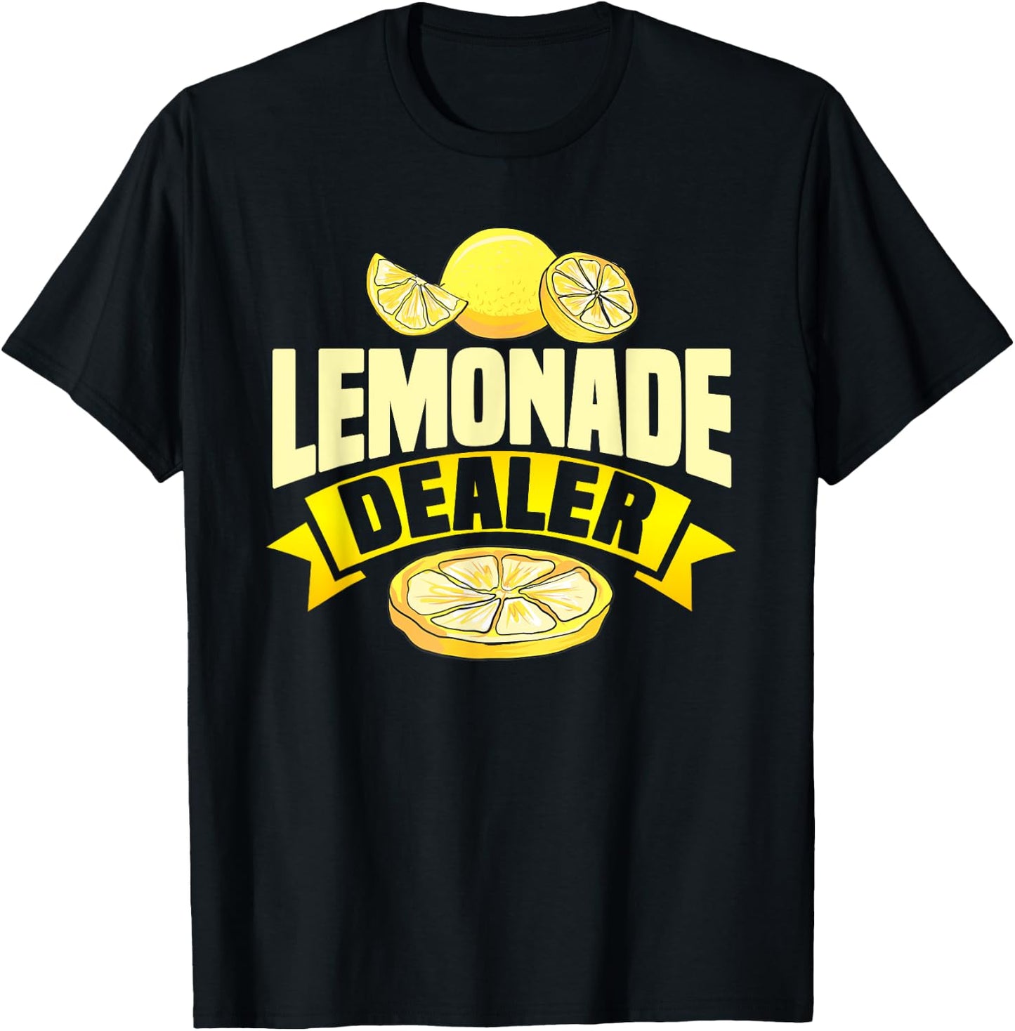Lemonade Dealer Lemon Stand Juice Store Staff Sweet T-Shirt - T-Shirt | Black