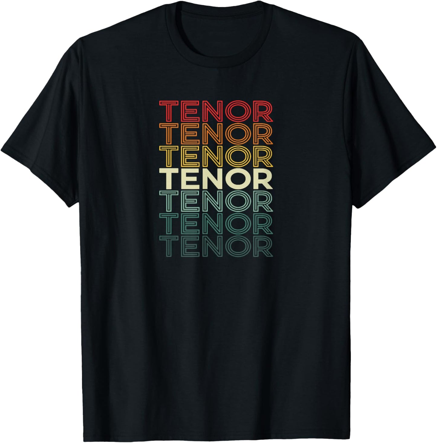 Tenor repeating word Barbershop Quartet Singer T-Shirt - T-Shirt | Black
