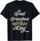 Great Grandma of the Birthday King Party Celebration T-Shirt - T-Shirt | Black