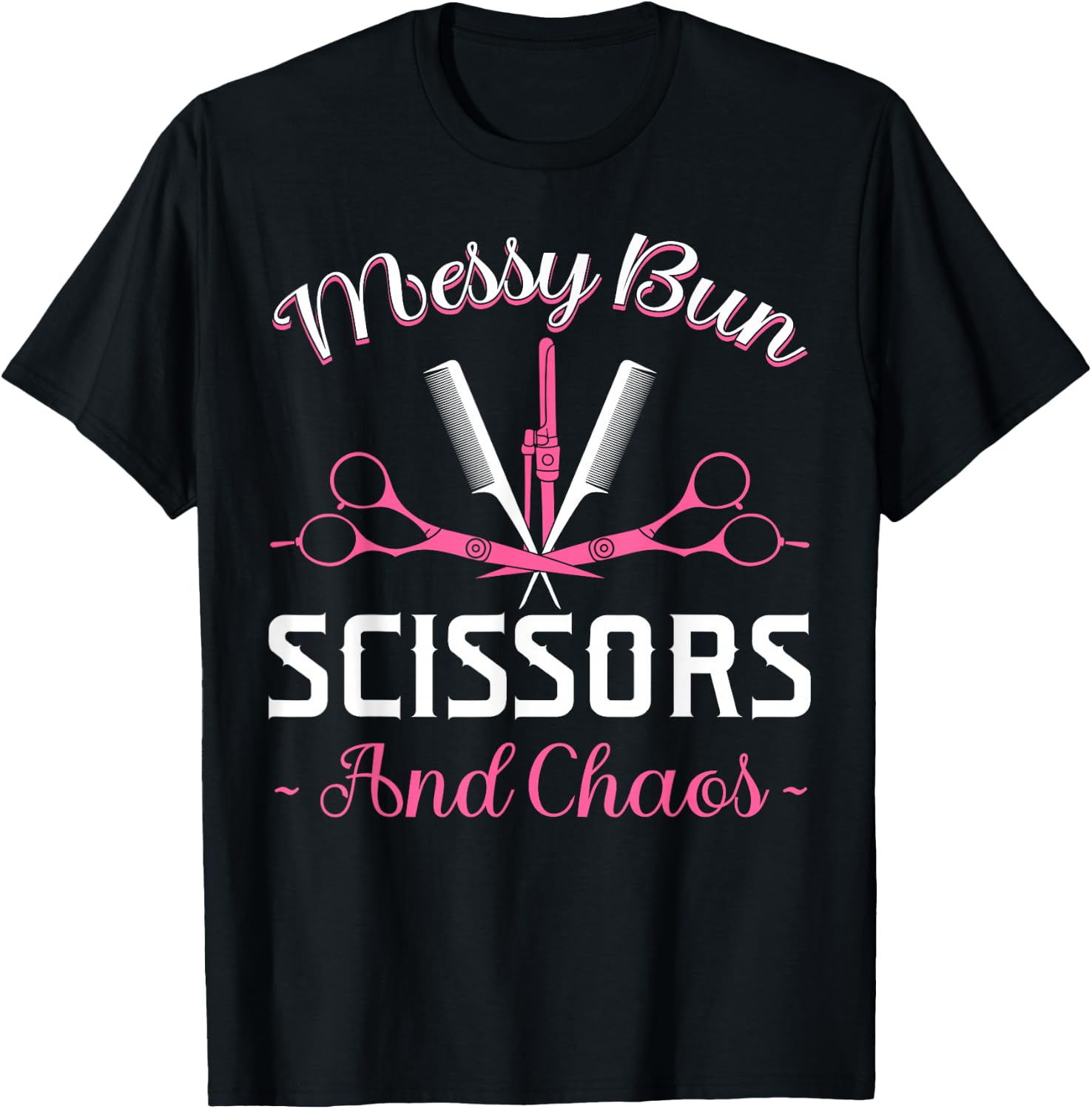 Hairdresser Hairstyling Hairstylists Hairdressing Beautician T-Shirt - T-Shirt | Black