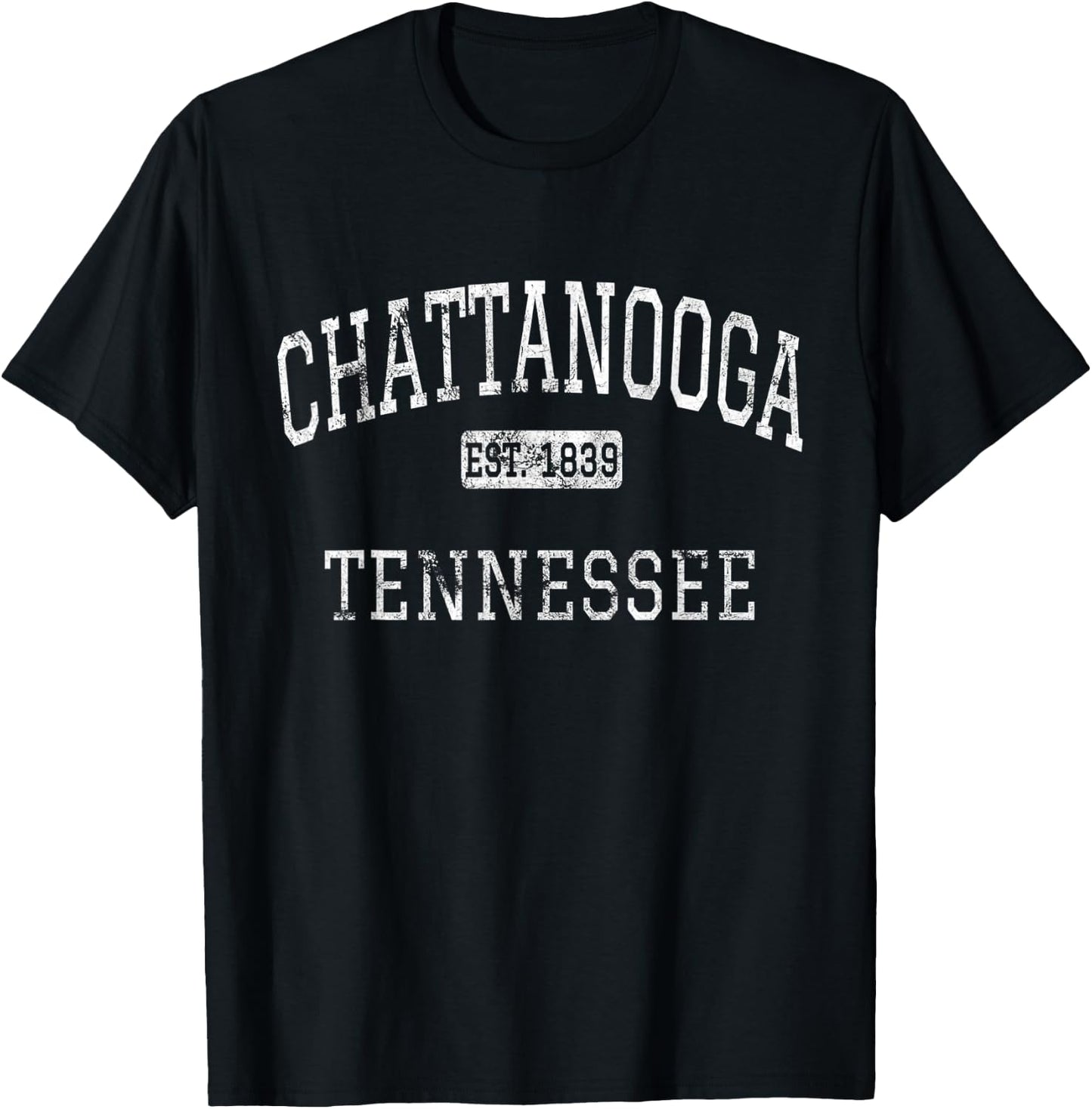 Chattanooga Tennessee TN Vintage T-Shirt - T-Shirt | Black