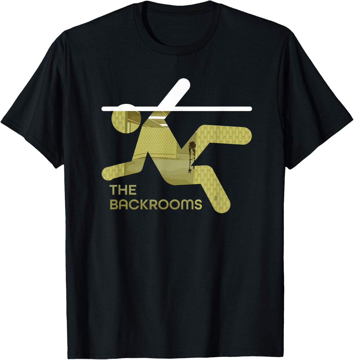 The Backrooms Graphic T-Shirt - T-Shirt | Black