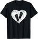 Flip Flop | Love Flip Flops Heart beach gift T-Shirt - T-Shirt | Black
