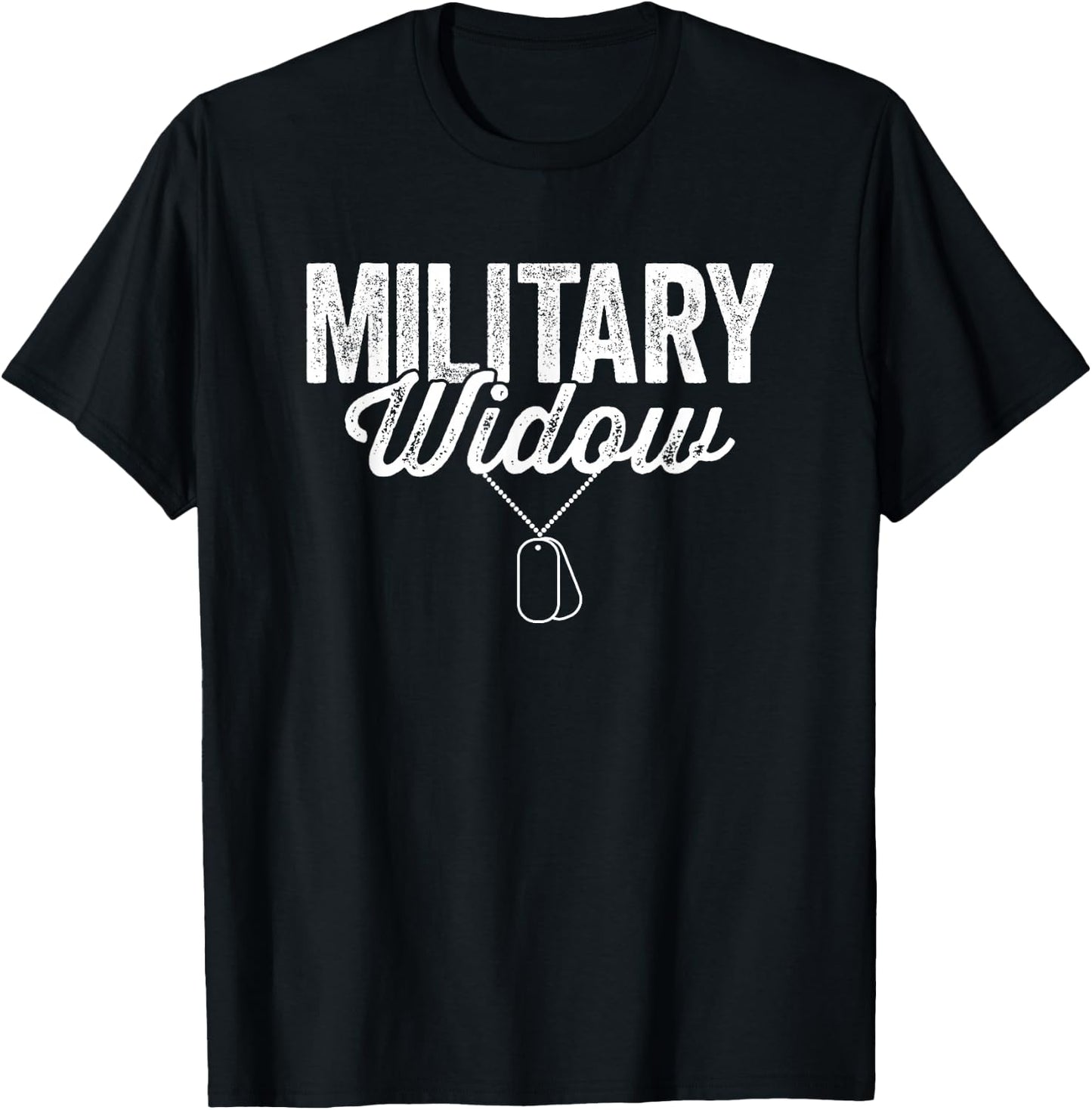 Military Widow Soldier Veterans Day T-Shirt - T-Shirt | Black