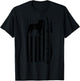 Lab Dad Vintage American Flag Patriotic Labrador T-Shirt - T-Shirt | Black
