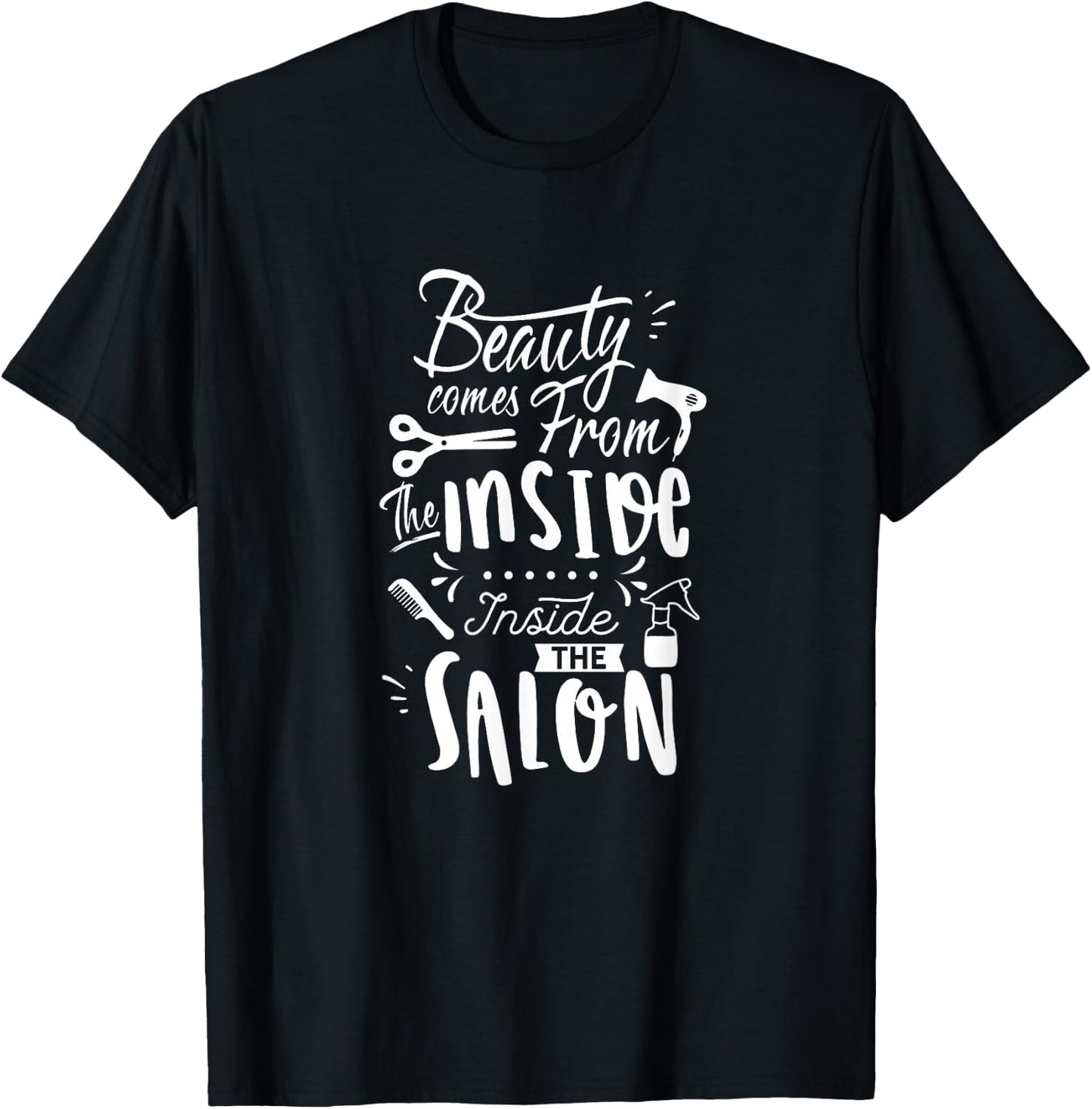 Hair Salon Team Haircutter Barber Hairstylist Hairdresser T-Shirt - T-Shirt | Black