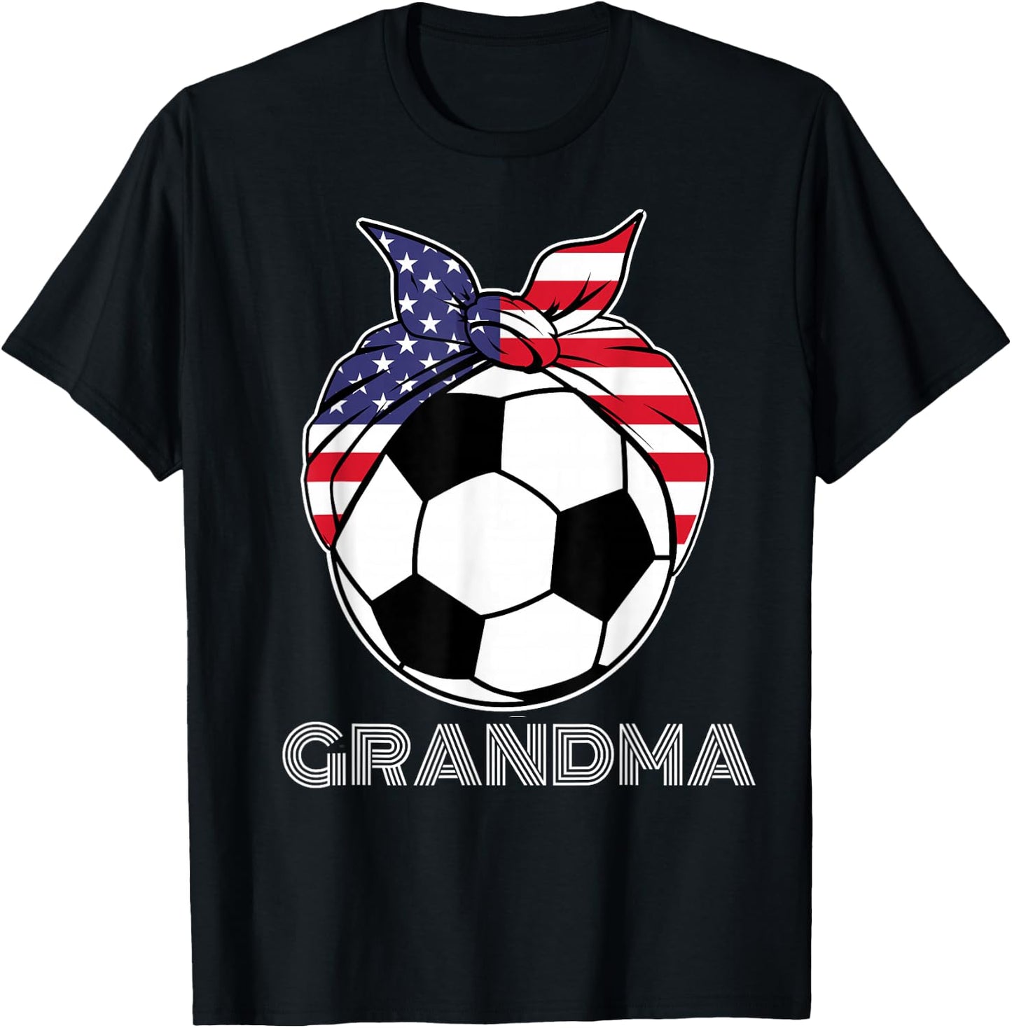 Grandma Gear Nana Grammy Nanny Mamaw Soccer Grandmother T-Shirt - T-Shirt | Black