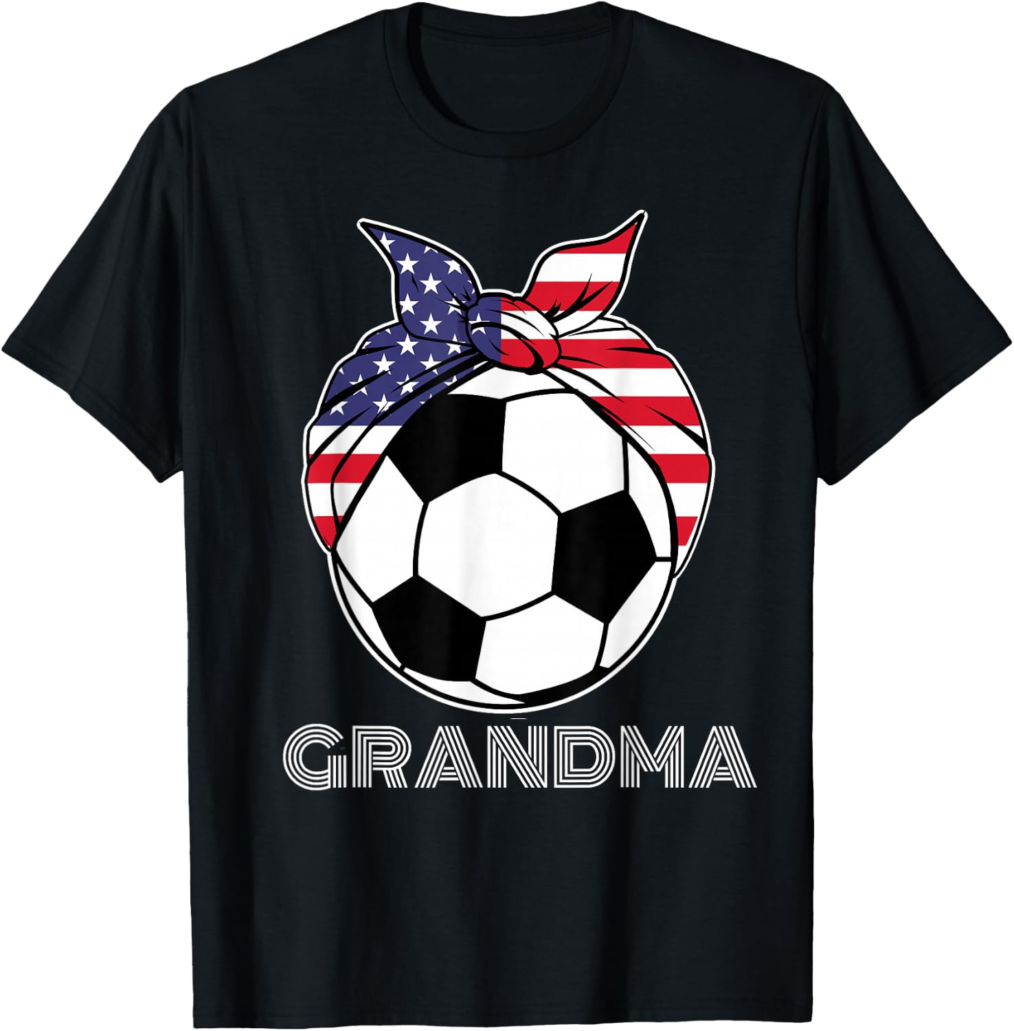 Grandma Gear Nana Grammy Nanny Mamaw Soccer Grandmother T-Shirt - T-Shirt | Black