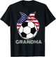 Grandma Gear Nana Grammy Nanny Mamaw Soccer Grandmother T-Shirt - T-Shirt | Black