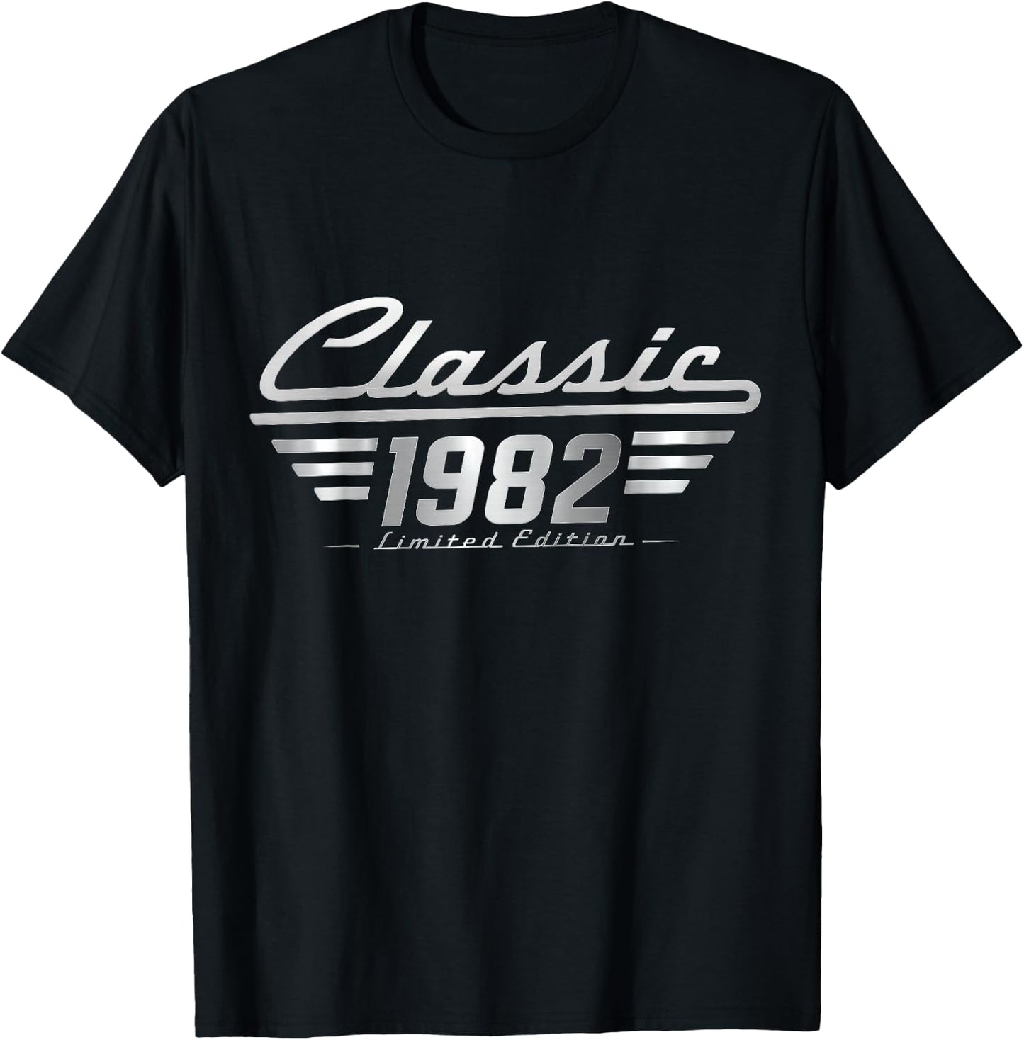 Classic 1982 Limited Edition Vintage Car Birthday T-Shirt - T-Shirt | Black