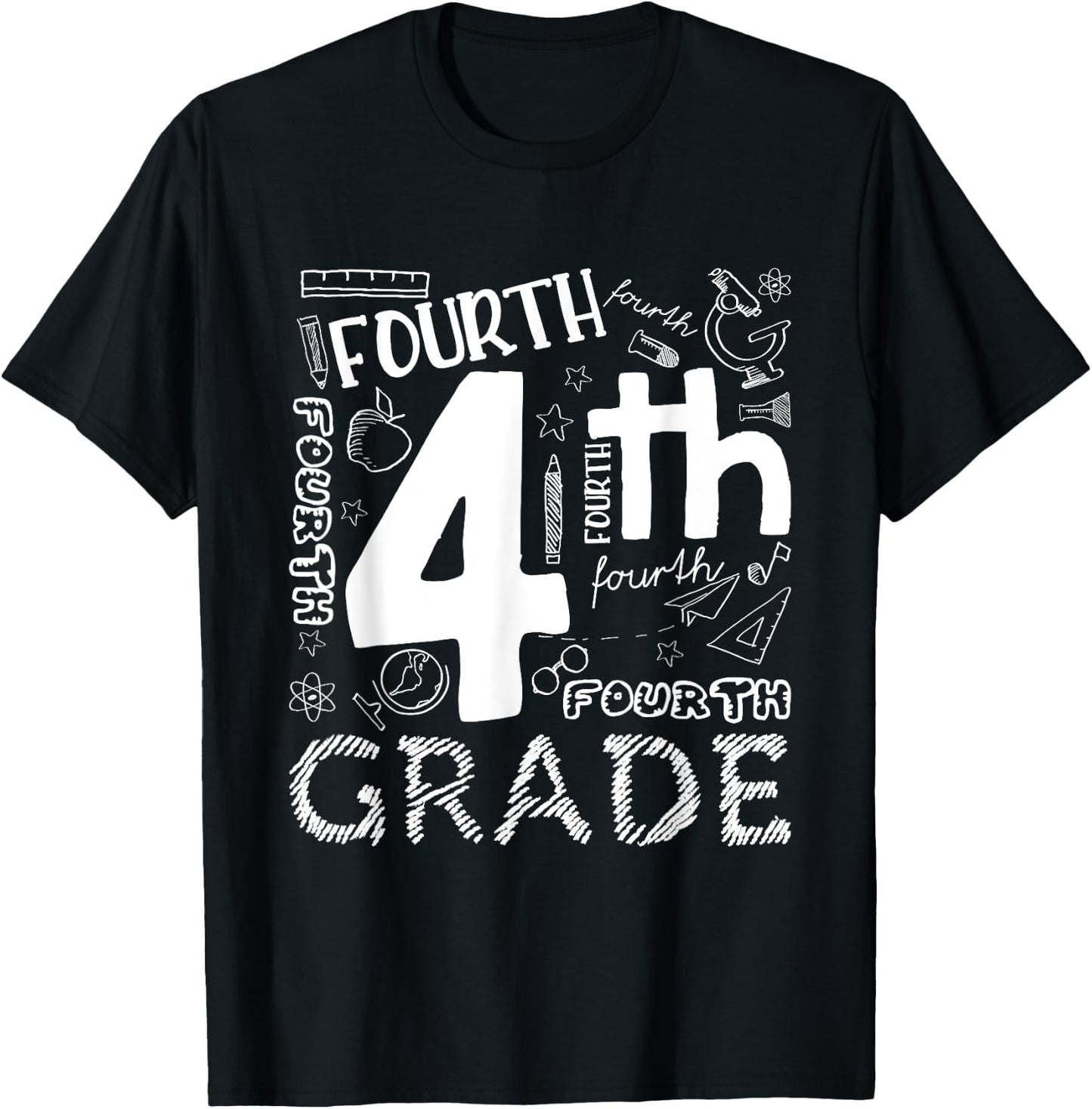 Hello 4th Grade Teacher Boys and Team Fourth Grade Girls T-Shirt - T-Shirt | Black