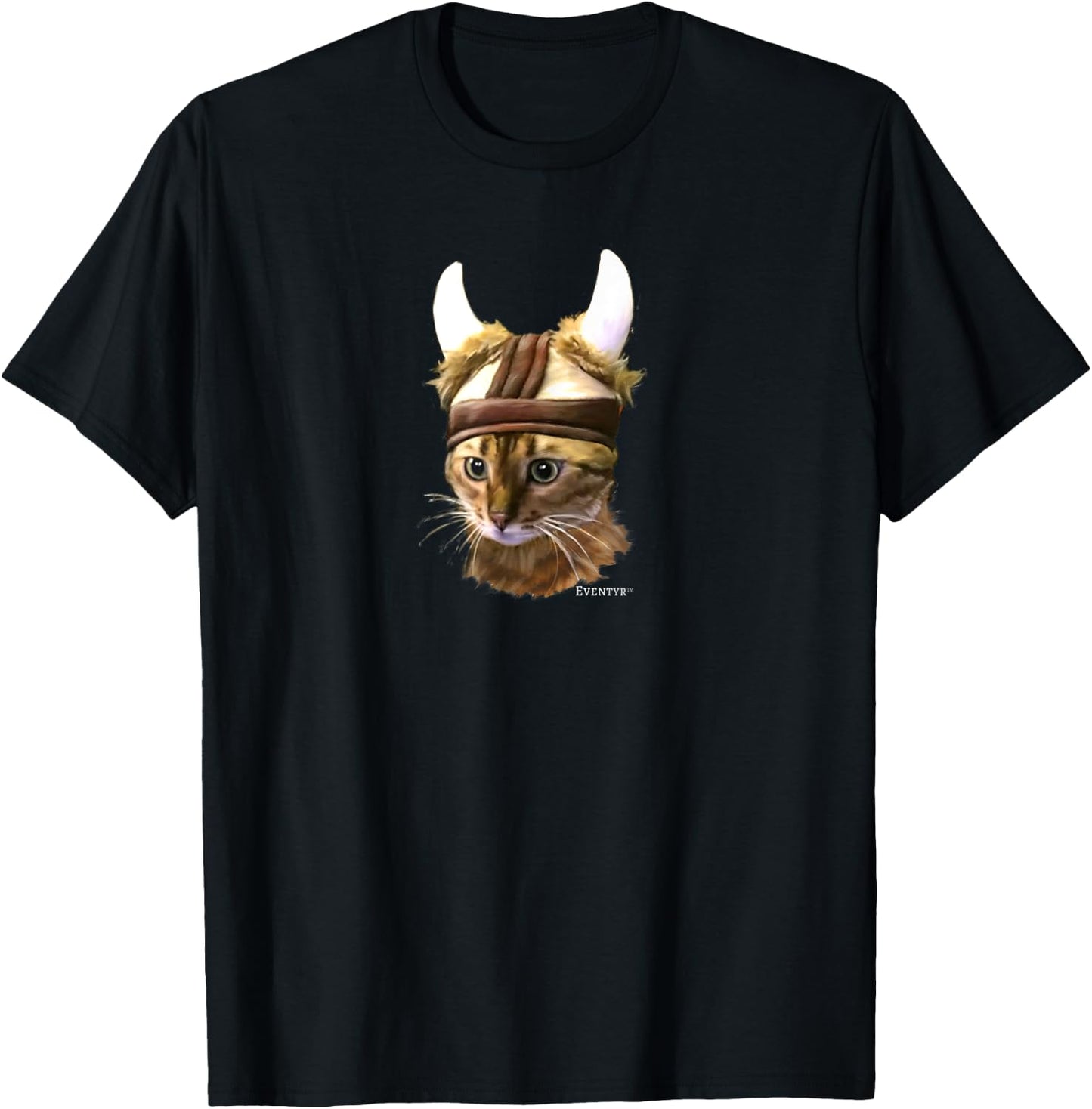 Eventyr Original Viking Cat Norwegian Gift Men Women Kids T-Shirt - T-Shirt | Black
