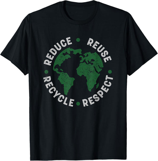 Earth Day Shirt Teacher Environment Day Recycle Earth Day , Black T-Shirt - T-Shirt | Black
